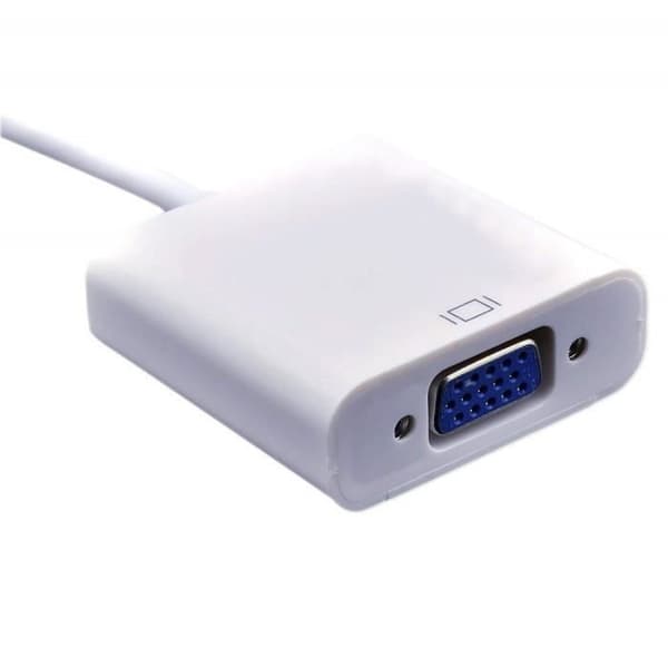 Mini DisplayPort til VGA Thunderbolt DisplayPort til VGA-adapterkabelkonverter DP til VGA for Mac MacBook Pro Air iMac[DB]