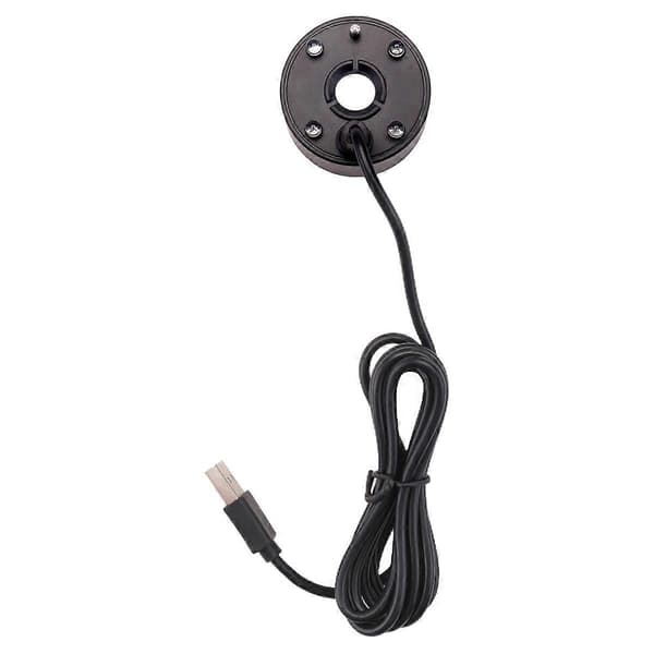Sumutin, USB-portti, 4 värin LED-valot, mini sumukone, musta [DB]