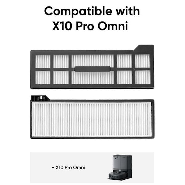 Hepa-suodattimen vaihto X10 Pro Omni -robotti-imurin suodattimien lisävarusteisiin [DB] As Shown