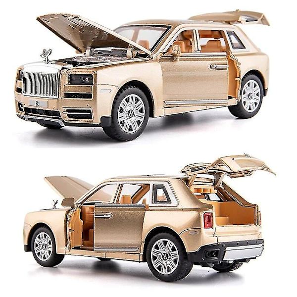 1/32 Rolls Royce Phantom Diecast Lekebil Miniatyrmodell Luksus Super Pull Back Lyd & Lys Dører Åpnes Samleobjekt Gave Barn Db Rolls-Royce Cullinan3