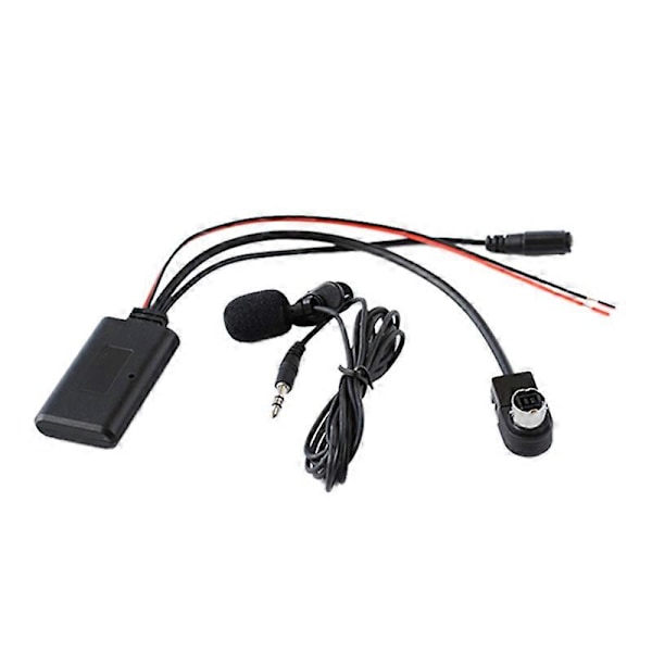 Bil Bluetooth AUX Adapter Trådløs Audio Telefonsamtale Håndfri Mikrofon for -121B AI-NET -9857 -98 Db black