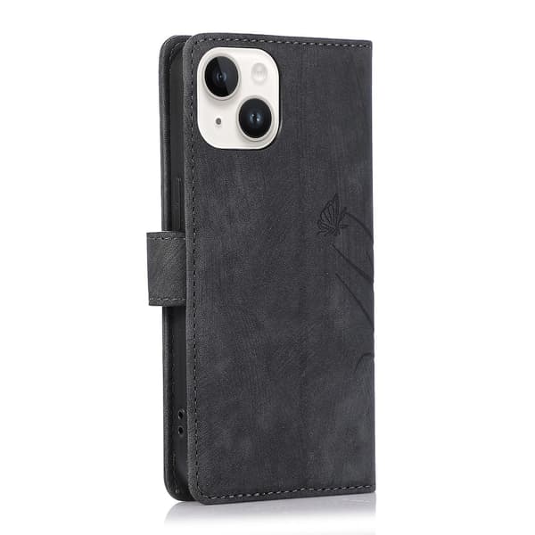 Orkidea Nahkakotelo iPhone 13:lle [DB] Black