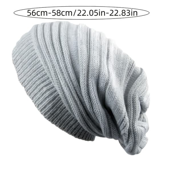 1 stk. Unisex Oversized Beanie Hue til Mænd og Kvinder, Perfekt til Vinter og Ski. [DB] Red