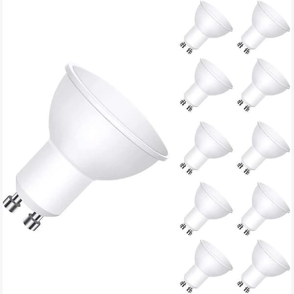10 kpl Gu10 7w Led-kohdevalo 500 Lumen 220v Kohdevalolamppu Koti [DB] Warm White