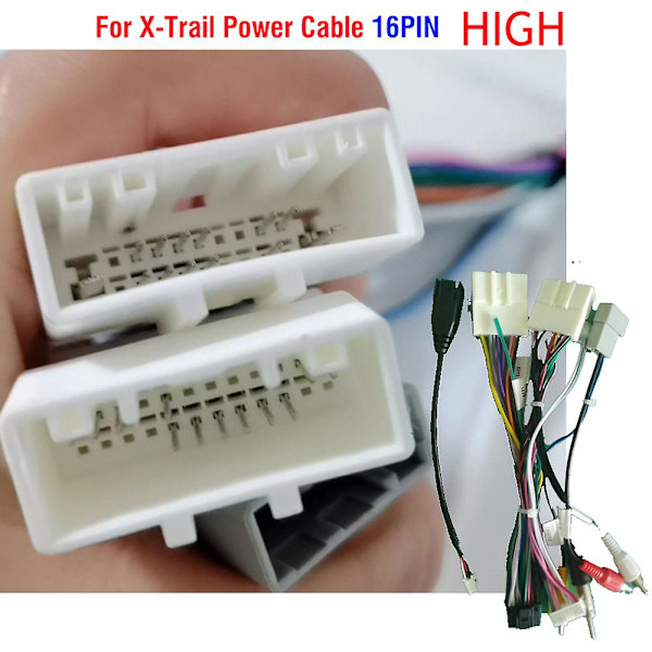 Bilstereo Radio Tråd Strømkabel Adapter med Canbus Dekoder til Qashqai X-Trail Bilradio Multimedia Videospiller Android {Db} 5 cable