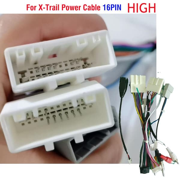 Bilstereo Radiotrådströmkoppling Adapter med Canbus Dekoder för Qashqai X-Trail Bilradio Multimedia Videospelare Android {Db} 5 cable