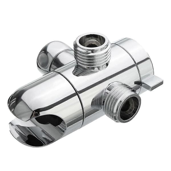 Way Shower Arm Diverter, 1/2\" Vinkelventil Monteringsfäste för Handhållet Duschbadrum Universal Duschkomponenter Krom [DB]