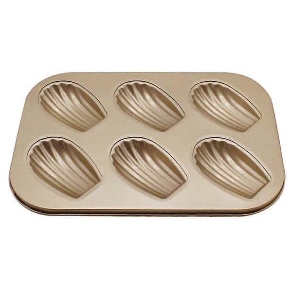 Non-stick gryde, 6-hulrums skal kage bageplade Chokolade non-stick bageplade, til bagning af bageværktøj[DB]