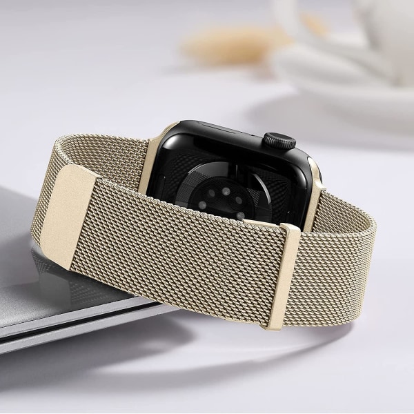 Metallremmar som är kompatibla med Apple Watch -rem 42 mm 44 mm 45 mm 49 mm, magnetiskt ersättningsband i rostfritt stål för Iwatch-serien 8 7 6 5 4 3 2 1 Se Ult
