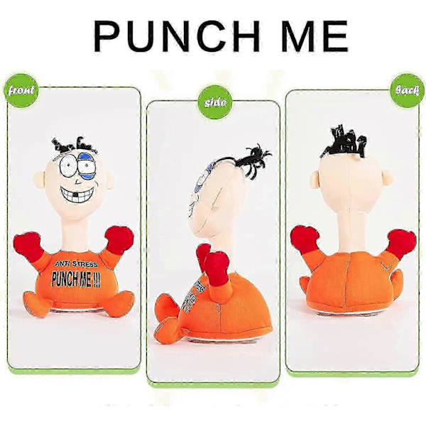 Rolig Punch Me Skrikdocka, Anti-Stress Punch Me Docka, Boxningsleksak Kreativ Ventil Skrikdocka, Interaktiva Leksaker för Skrivbord med Ljud Punch [db]
