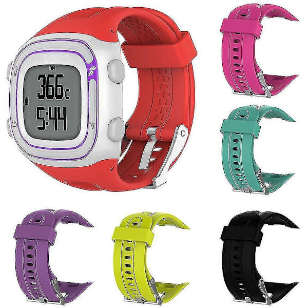 Udskiftningsrem i silikone til unisex-ur til Forerunner 10/15 [DB] Black Female