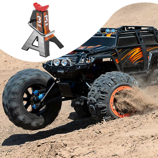 2 st metall 3 ton simulerad höjdjusterbar reparationsfäste scenverktyg lyft för 1/10 Trx4 D90 Cc