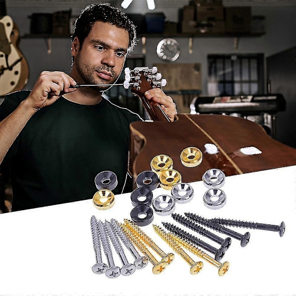 4 KPL Kitaran Kaulan Liitosholkit Sarja Kitaran Kaulan Kiinnitysruuvit Basson Holkit Holkit Muttereilla [db] gold