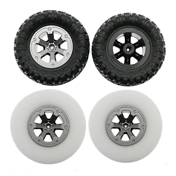 4 kpl 73 mm:n renkaat vaahtomuovilla C14 C24 B24 B36 MN D90 MN99S FY003 FY004 RC-autojen päivitysosiin [DB] As shown