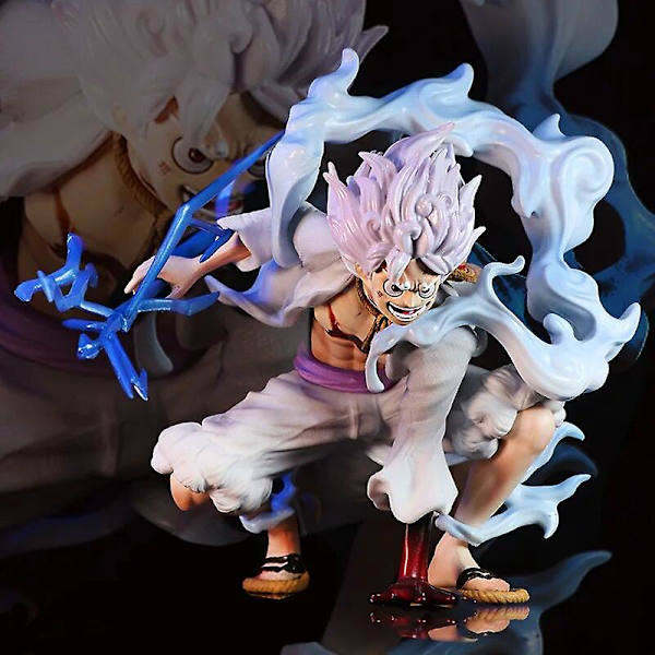 Ny One Piece Luffy Gear 5 Anime Figur Sun God Nikka Pvc Action Figurine Statue Samleobjekt Model Dukker Legetøj Til Børn Gave Db Luffy  20cm New