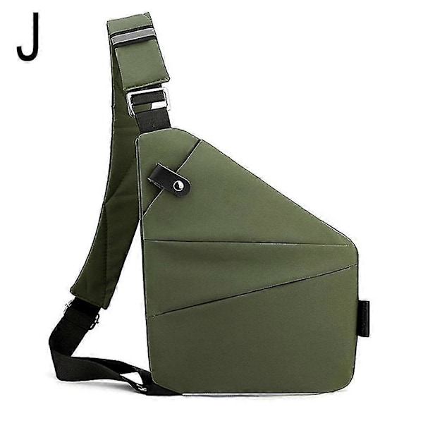 Varkaudenestoreppu Varkaudenestolaukku Ohut Sling-laukku Cross Body -matkalaukku [Db] Army green