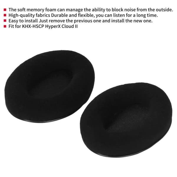 EBTOOLS Öronkåpor för headset Ersättningsöronkuddar för KHX-HSCP HyperX Cloud Headset[DB]