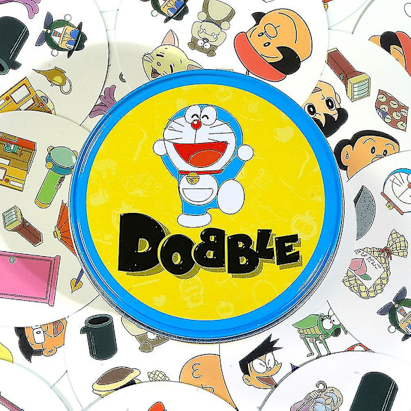 Cartoon Spot It Matchande Kortspel Logiskt Resonemang Övning Brädspel Present Till Barnens Dag {db} doraemon