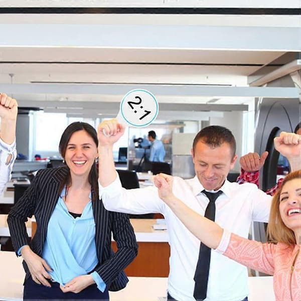 Blå tom tør-slette resultattavle 6 stk. bærbar håndholdt whiteboard til scoring