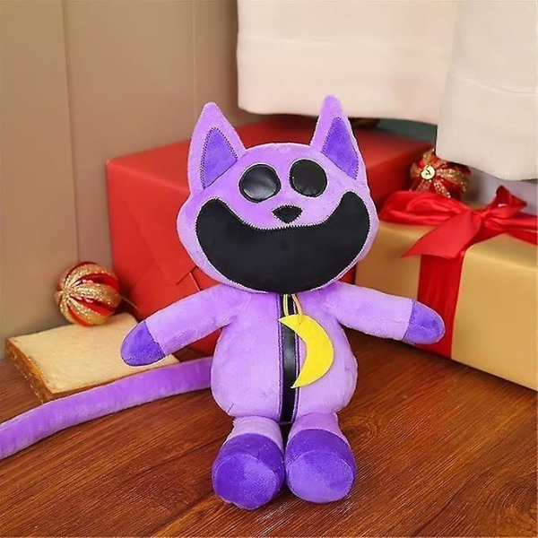 Smilende Critters plysj, morsomme smilende Critters plysjdyr, søte utstoppede dyr pute dukke leker for fans barn gutter jenter bursdag [DB] Cat Nap