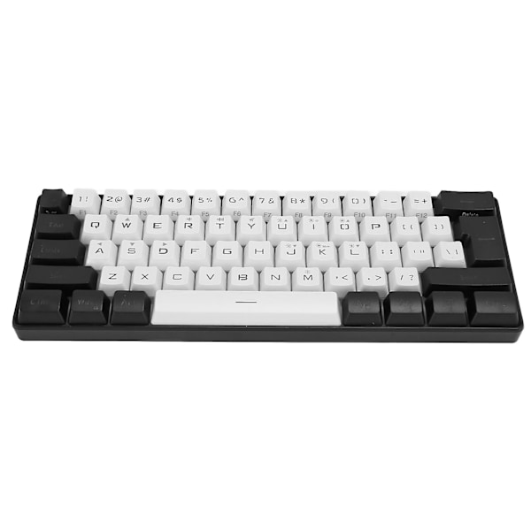 SBSGV G61 Mini RGB Näppäimistö LED Taustavalo 61 Näppäintä Ergonominen Mekaaninen Tuntu Langallinen Peli Näppäimistö Toimisto Käyttöön db Black