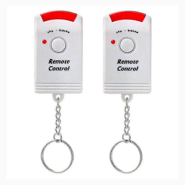 Trådlöst PIR Rörelsesensor Alarm Med 2 Fjärrkontroller Dörr Fönster För Hem Skjul Garage Husvagn Alarm Säkerhetssystem [db]