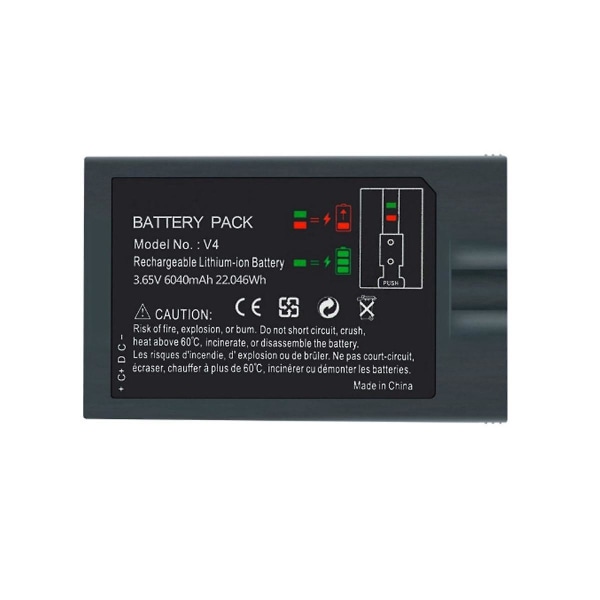 For 2/3/4 batteri Sm002 videodørklokke V4 dørklokkebatteri Oppladbart kamerabatteri
