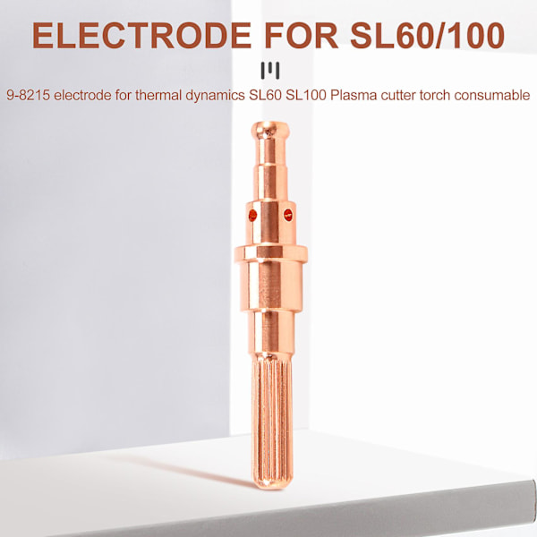 10 stk 9-8215 Elektrode Termisk Dynamikk Sl60/100 Plasma Skjærebrenner [db] copper color