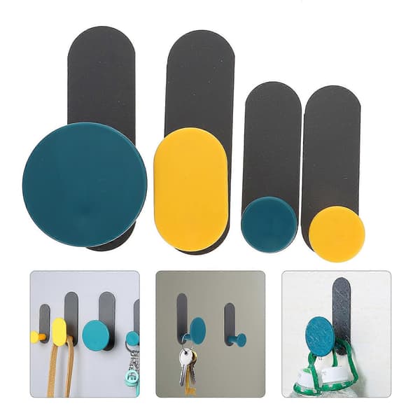 Immune Hole Hooks Kannettava takkikoukku 4 kpl harmaa [DB]