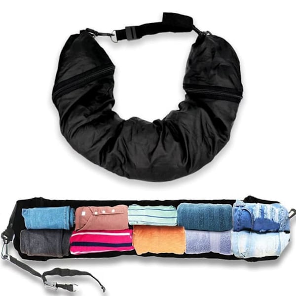 Resekudde Du Fyller Med Kläder, Fyllbar Resekudde Förvandlas Till Extra Bagage, 100% Ny [DB]