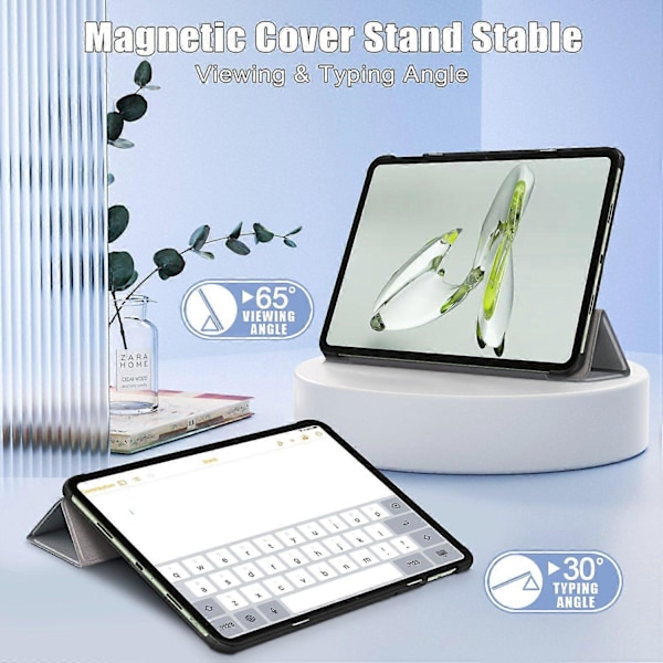 Smartfodral för OnePlus Pad Go/Oppo Pad Air 2/Pad Neo PU Läder Trefaldigt Ställ Tablet Skydd [DB] Multicolor Style C