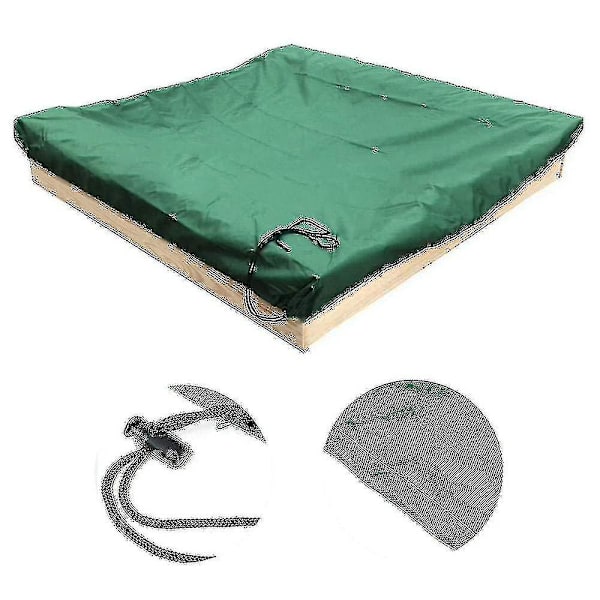 Dammskyddsskydd för sandlåda, vattentät sandlådepoolskydd [dB} Green 120x120