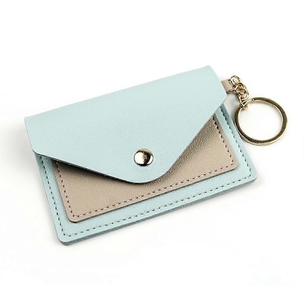 Ultratunn Mini Busskortshållare Ultratunn Textur för Resor [db] Light Blue