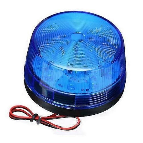 LED Stroboskop Varningsljus Nödljus Blinkande Lampa 12V Signallampa [DB] Blue