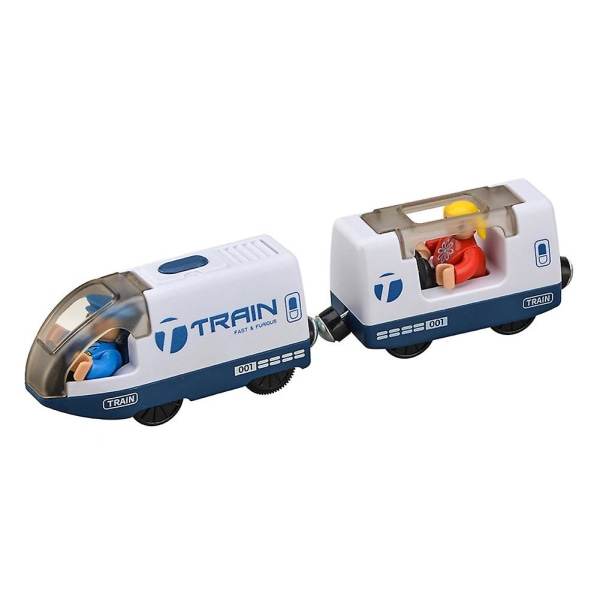 Elektrisk togleke Anti Fall Magnetisk Spor Leketog Kompatibel For Trebane Barn Gaver Type D Db Style NN