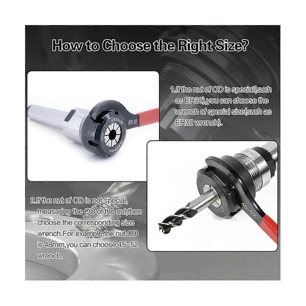 Coilover Spännnyckelset, 2 st Coilover Nyckel, C-formad Spännnyckel, för Fjädringssystem an [DB] blackred