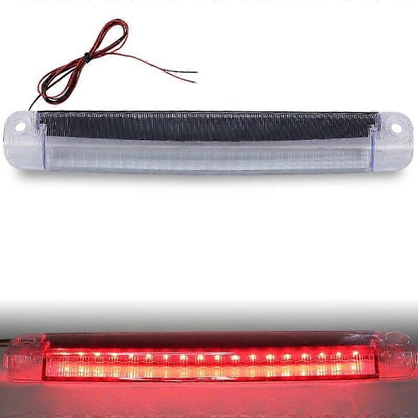 LED 3. bremselys bil tak baklys bar stoppindikator 30cm vanntett universell for bil SUV Seden ekstra baklys del db 1pc White Shell CHINA