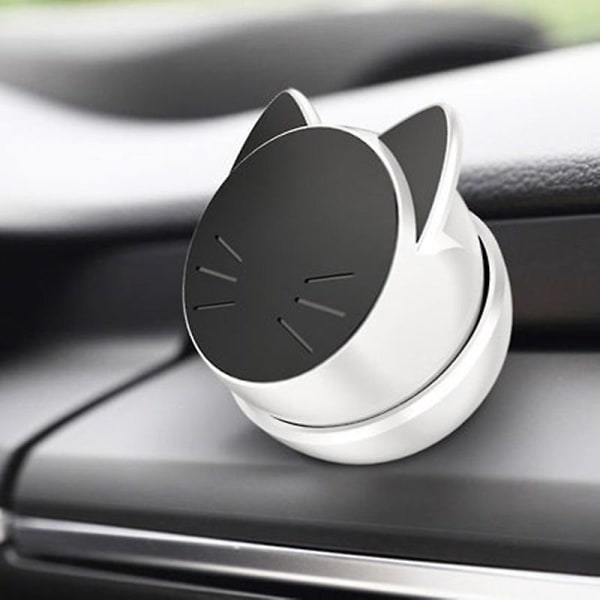 Praktisk telefonholder 360 grader roterbar pc-katter form magnetisk biltelefonstativ for daglig bruk Jikaix Red
