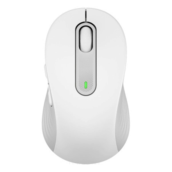 M650 trådløs mus 2.4ghz bluetooth-kompatibel dual modes ergonomisk dpi justerbar lydløs (hvid) [DB] White