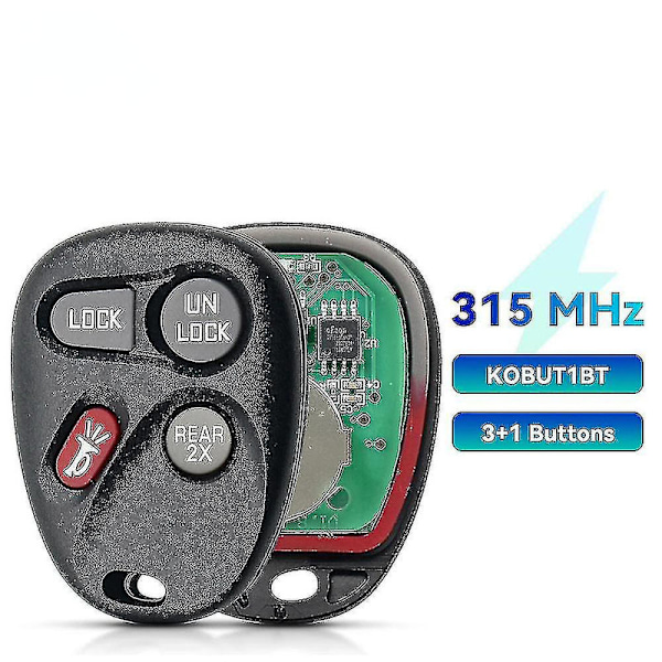 Rion Kaukosäädin Auton Avaimelle 315mhz Kobut1bt Chevy Astro Blazer S10 Silverado Suburban Tahoe Gmc Jimmy Safari Sierra Sonoma Yukon DB 4 With Plus