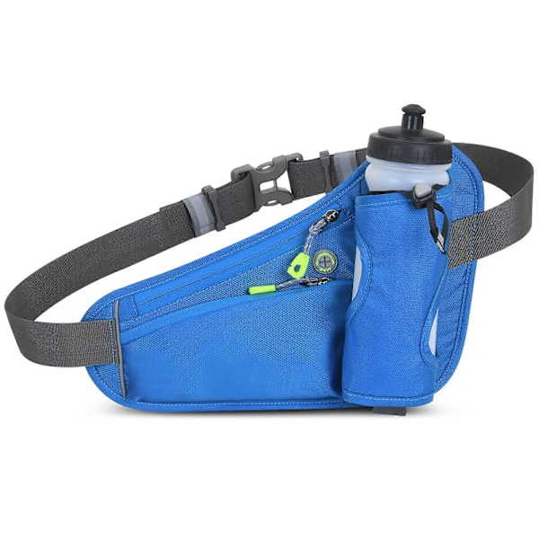 Sports Hydration Bæltetaske Løbebælte Taljetaske Bum Bag med Vandflaskeholder til Mænd Kvinder Løb Cykling Vandring Gåtur Db Blue
