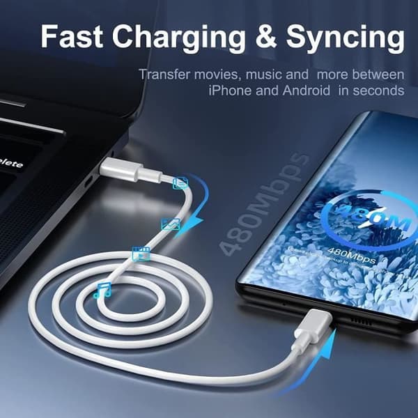 Laddare - SOKANY - 20W - USB Typ-C - Kompakt design - Kabel ingår