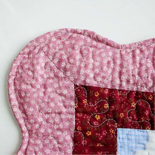 Set med 2 Boho Quiltade Prydnadskuddfodral i Bomull, Blommig Tryckt Patchwork Dekorativa Kuddfodral för Sovrum Soffa Bil (Blomma A, 18\"x18\")[DB]