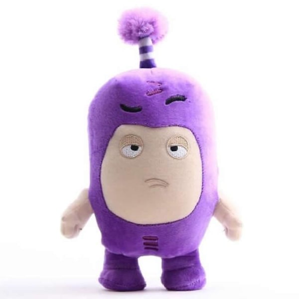 24cm Cartoon Oddbods Anime Plys Legetøj Skat af Soldater Monster Blød Plys Legetøj Fuse Bubbles Zeke Jeff Dukke til Børn Gave DB purple 24cm