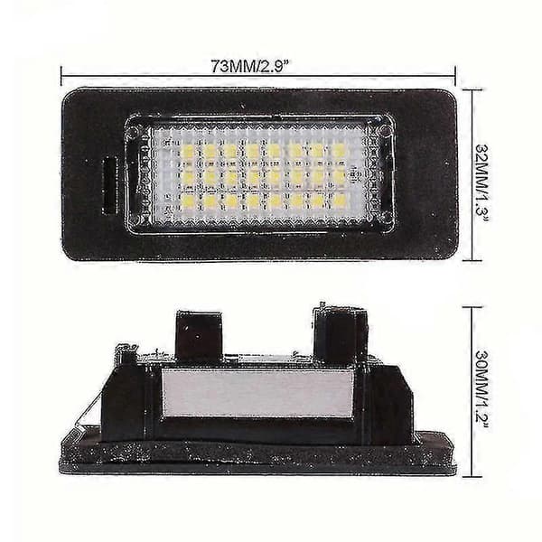 2 stk./sæt LED-nummerpladelys til bilbagagerum 24 LED-lampe til BMW E39 E60 E90 X[DB]