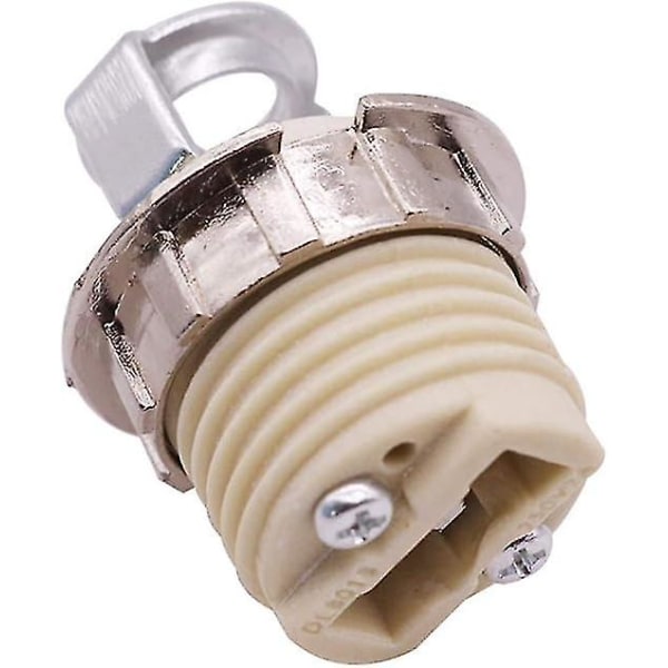 4 stk. LED G9 lampeholder Speciel keramisk lampeholder Lampe pæreholder Dør 35mm Højde Gevinddiameter 21mm (Sockeltype: G9, Farve: 4 sæt) [DB]