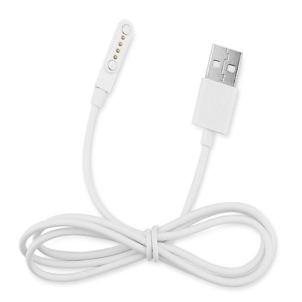 Universal Smartklokke Lader kompatibel - For KW88 KW18 GT88 G3 Smartklokke USB Strømladerkabel 4-pin Magnetisk Laderkabler db