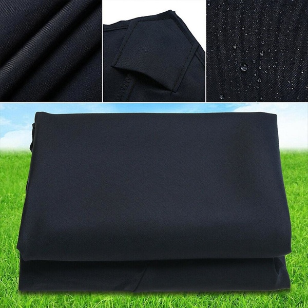 Polyester Parasol Cover Erstatning Paraply Cloth Accessories dB Black