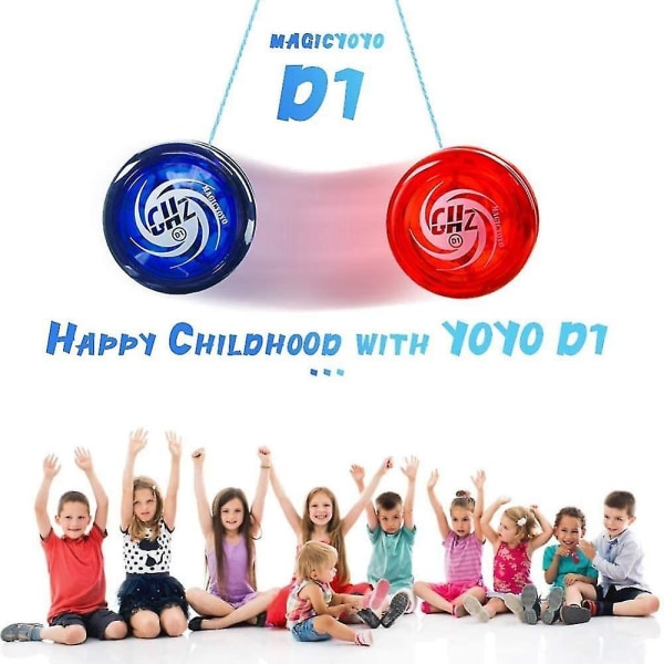 Responsive Yoyo D1 Ghz,professional Looping Yoyos Beginner With Yoyo Strings+finger +yoyo Bag,blue Db