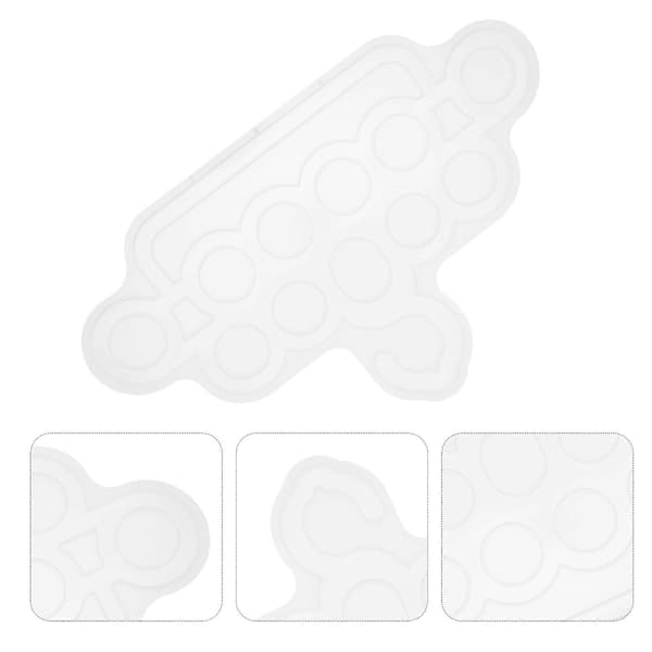 DIY silikonform silkeskjerfhenger lageform 1 stk hvitt materiale[DB]